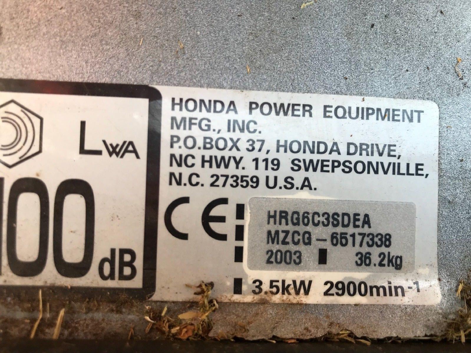 GENUINE HONDA HRG536 TRANSMISSION GEARBOX IZY 21" SD SK SINGLE SPEED