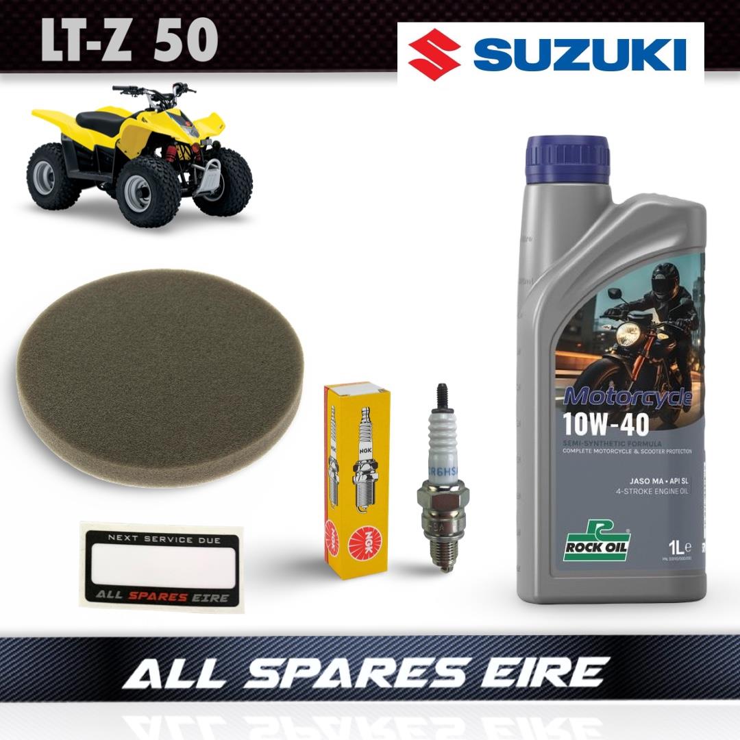 SUZUKI LT-Z 50 QUADSPORT SERVICE KIT AIR FILTER, OIL & PLUG 2006-2025
