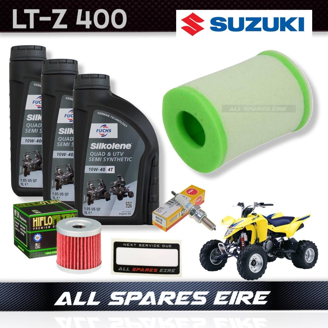 Suzuki LT-Z400 QuadSport Service Kit Inc Air, Oil Filter, Plug