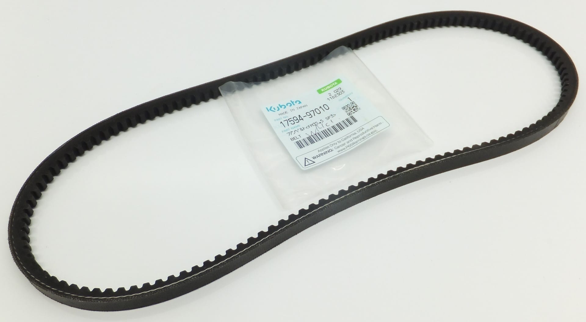 Genuine Kubota Toothed Fan Belt for RTV900 & RTV-X900 2004-2025