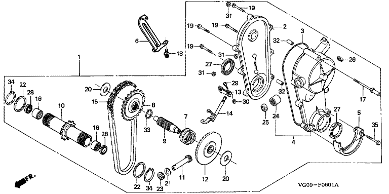 Honda Lawnmower Driven Sprocket 23372-VA5-701 HRB475 HRD535 HRH536