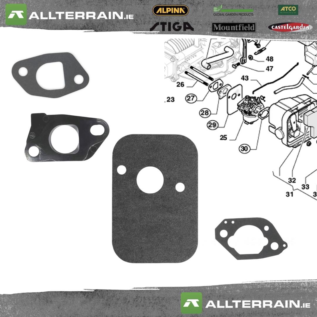 Carburettor Gasket Kit Stiga Alpina Atco Castelgarden ST120 WBE120