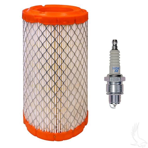 CLUB CAR PRECEDENT EFI GOLF CART BUGGY SERVICE KIT - AIR FILTER & PLUG 2015 UP