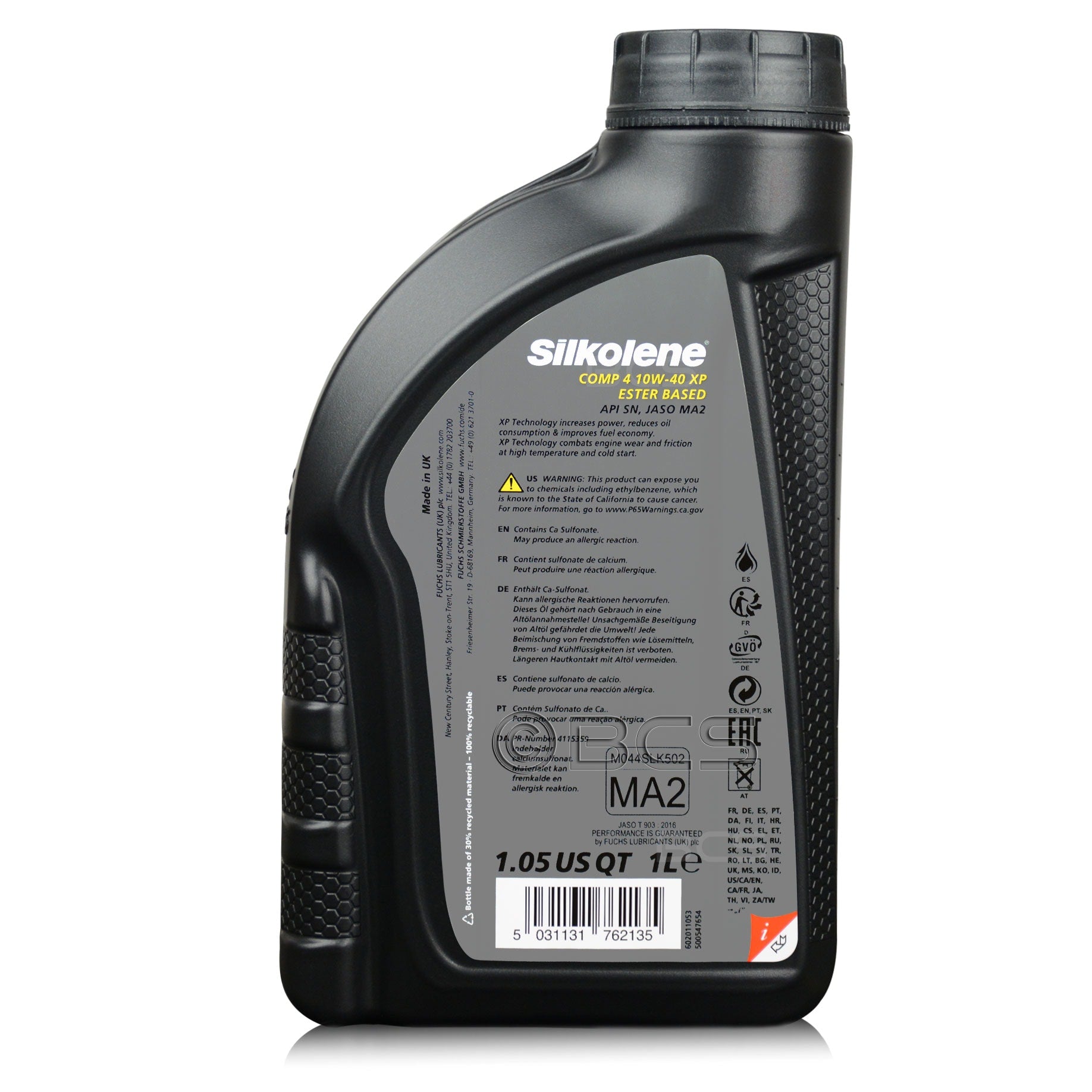 SILKOLENE COMP 4 XP 10W40 SEMI SYNTHETIC ESTER BASED 4T ENGINE OIL 1L