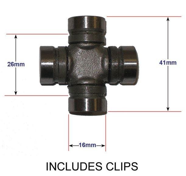 KAWASAKI MULE PETROL DRIVE PROP SHAFT U JOINT FITS KAF620 2510 1994-1999