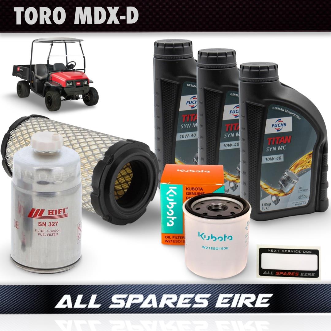 Service Kit for Toro Workman MDX-D With Kubota Diesel Engine