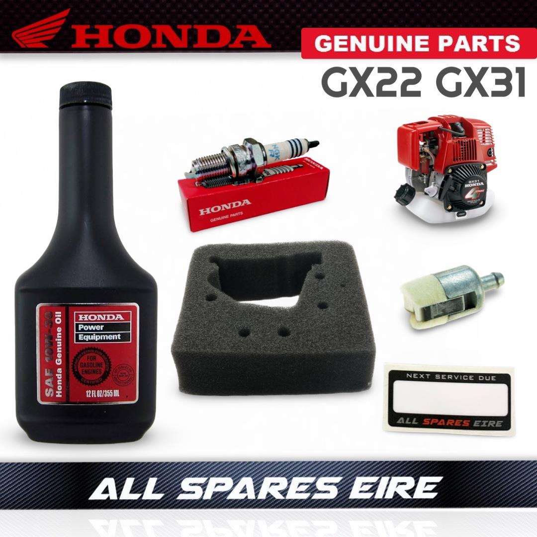 HONDA GX22 GX31 ENGINE SERVICE KIT - AIR, FUEL FILTER, OIL, PLUG