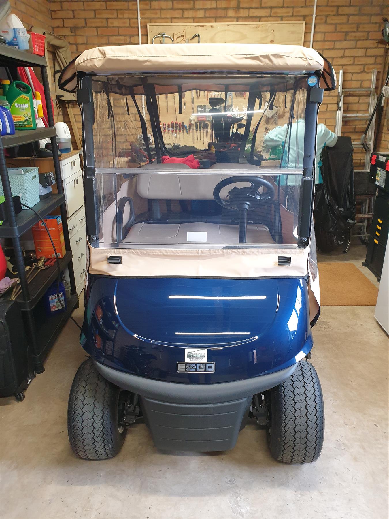 YAMAHA 3 SIDED CUSTOM FIT GOLF BUGGY DOORWORKS™ USA COVER ENCLOSURE