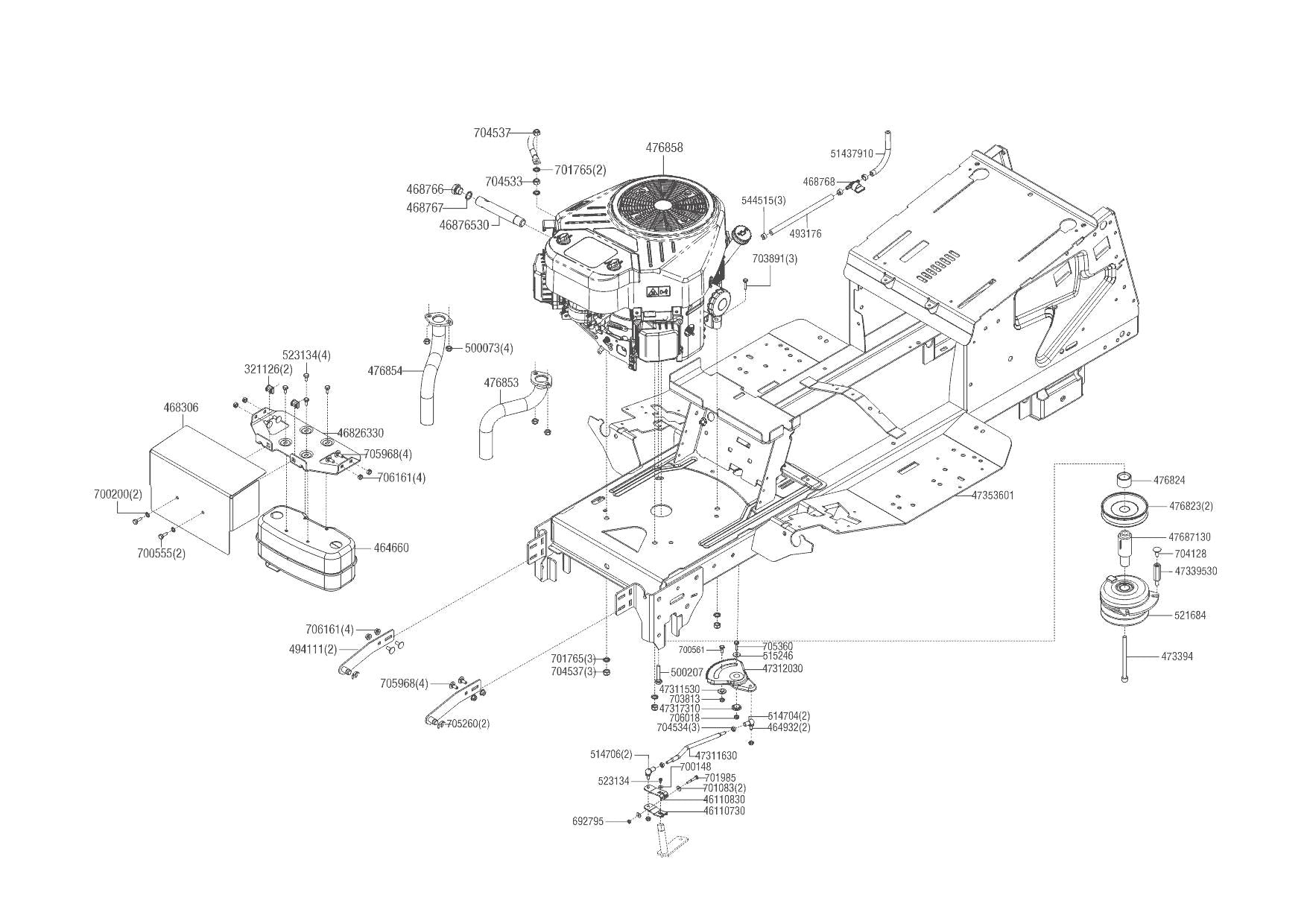 SOLO BY AL-KO T 22-111.7 HDS-A V2 SERVICE KIT (PRO 700 V2 ENGINE)