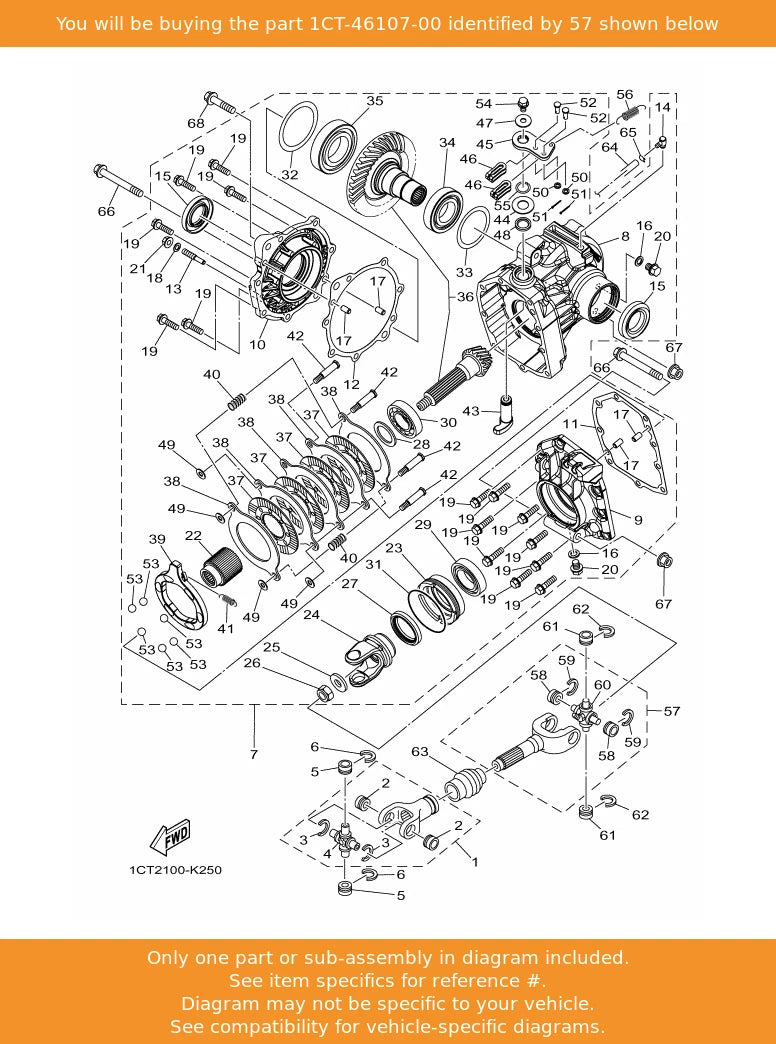 Rear Drive Shaft for Yamaha Grizzly Kodiak 450 IRS (2011+