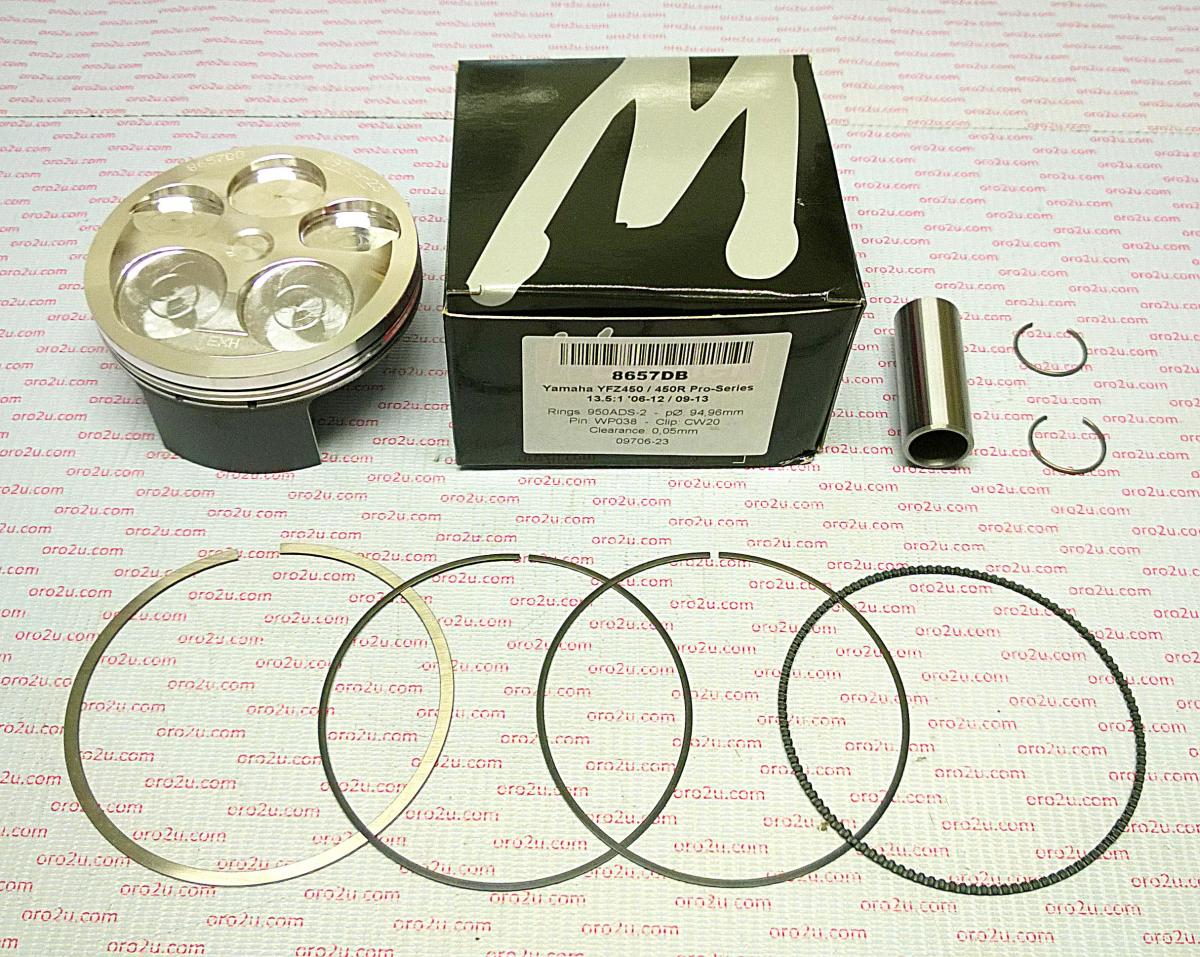 N.L.A OFFER STD COMP 56-W4835+00CWO, PISTON KIT 06-11 YFZ450 95 HC, FORGED WOSSNER 8657DC