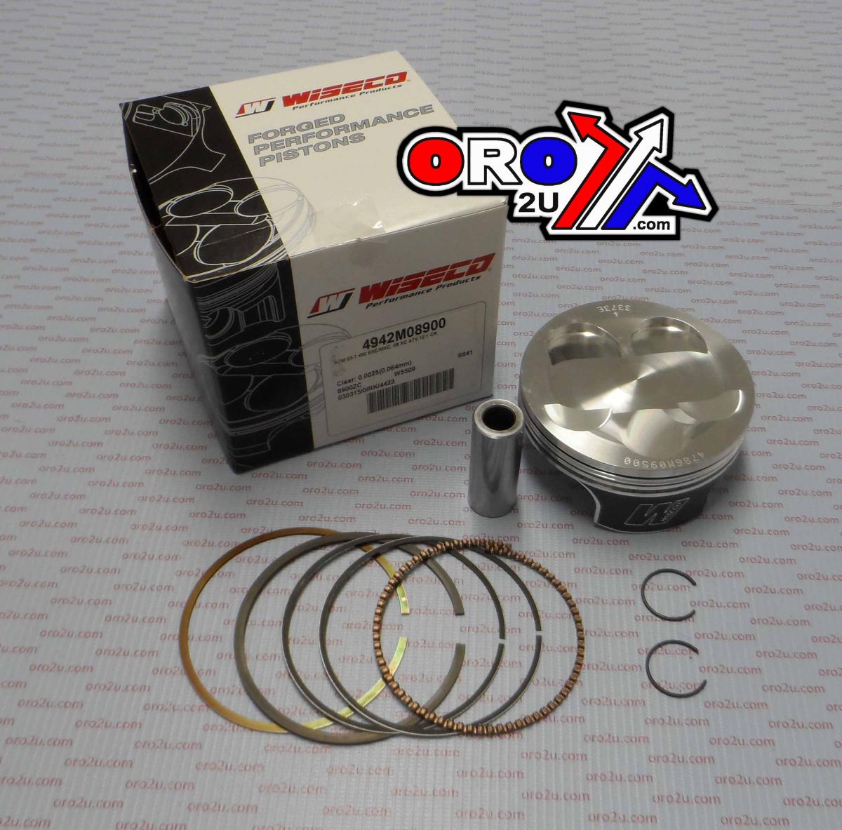PISTON KIT 08 KTM OUTLAW 450, WISECO 12:1 ATV 4942M08900