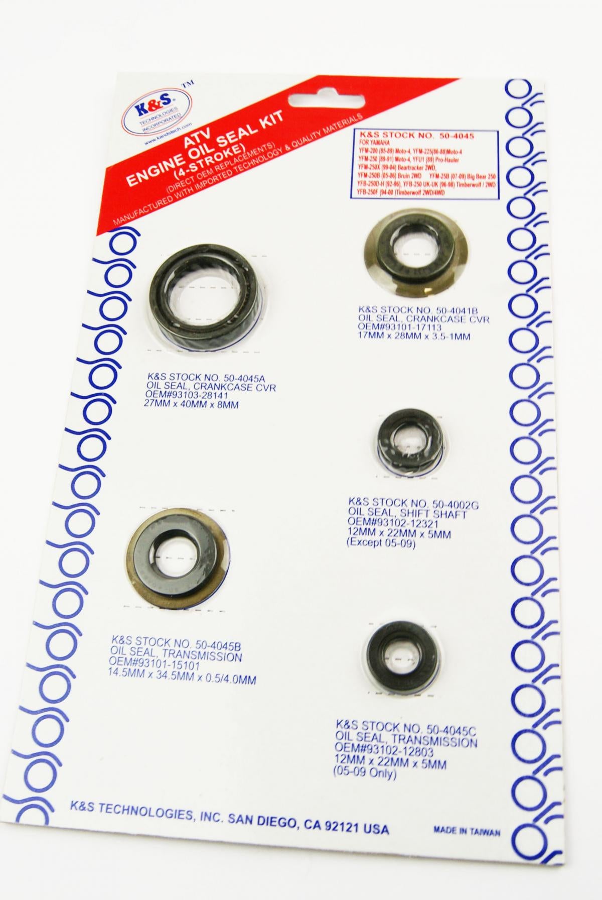 OIL SEAL SET YFM ATV QUAD KS50-4045