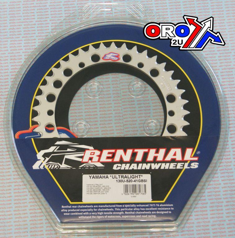REAR SPROCKET RENTHAL ATV, ULTRALITE 130U-520-41GBSI